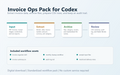 Invoice Ops Pack for Codex workflow diagram